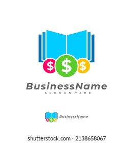 Money Book logo vector template, Creative Money logo design concepts