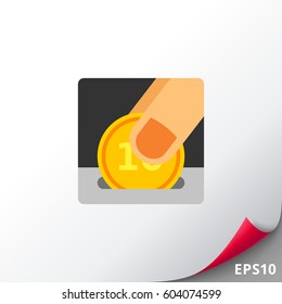 Money Box Concept Icon