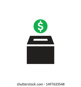 Money box - concept icon design. 