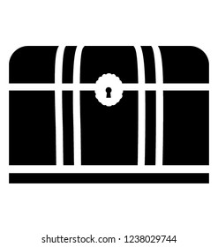 Money box, fairytale solid icon