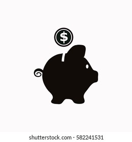 Money box  icon Vector design.