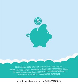 Money box  icon. Vector design.