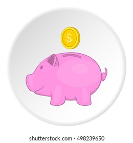 Money box logo. Flat illustration of money box vector logo for web
