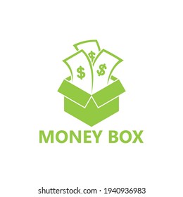 Diseño de plantillas de logotipo de caja de dinero