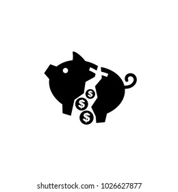 Money box vector icon.