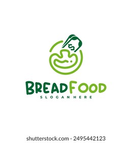 Money with bread logo vector template, Creative bread money logo design concepts