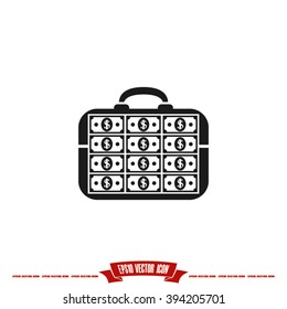 money briefcase icon