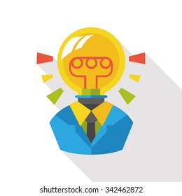 money bulb flat icon