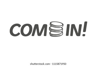 Money, business, cash, coins logo