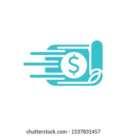 money business finance color silhouette vector illustration