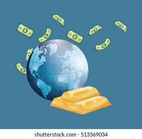 Money business financial icon vector illustration graphic design