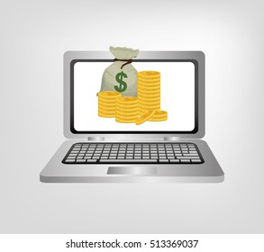Money business financial icon vector illustration graphic design