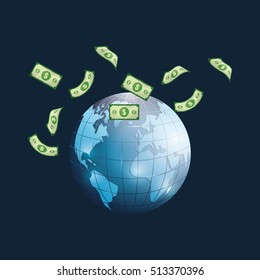 Money business financial icon vector illustration graphic design