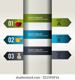 Money and business graphic design, vector illustration eps 10.