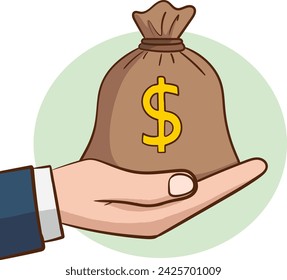 Money and business profits design, vector illustration graphic