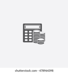 Money and calculator icon