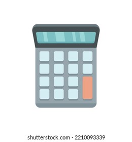 Money calculator icon. Flat illustration of Money calculator vector icon isolated on white background