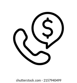 Money At Call, Trader Cash Call, Money Calling, Mobile Phone Icon Bank, Money Market, Payment Request, Loan By Cell Phone Sign Vector Illustration