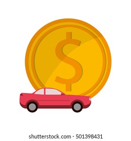 money and car icon
