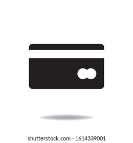Money card simple vector isolated on white business icon