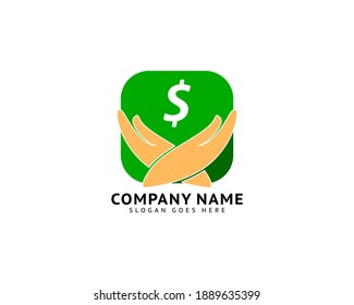 Money care design logo concept