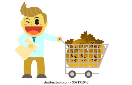 Money in The Cart
