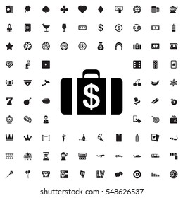 Money case icon illustration isolated vector sign symbol