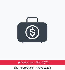 Money Case Icon / Vector