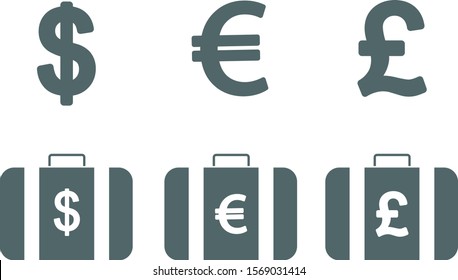 Money case icon. Vector illustration