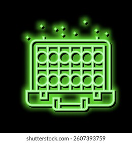 money case of mafia video game neon light sign vector. money case of mafia video game illustration