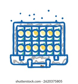 money case of mafia video game doodle icon sketch vector. money case of mafia video game sign. isolated symbol illustration