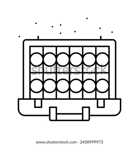 money case of mafia video game line icon vector. money case of mafia video game sign. isolated contour symbol black illustration