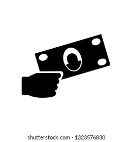 Money cash banknotes icon. Vector Illustration