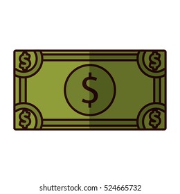 Money cash billet icon vector illustration graphic design