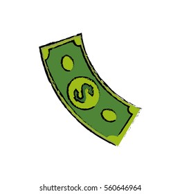 Money cash billet icon vector illustration graphic design