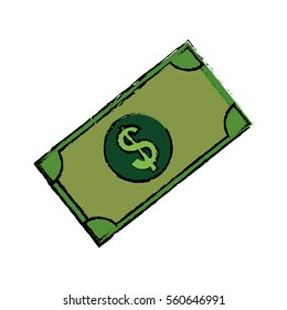 Money cash billet icon vector illustration graphic design