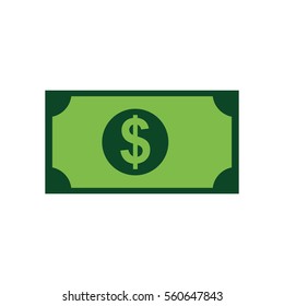 Money cash billet icon vector illustration graphic design