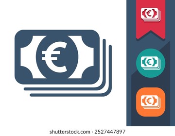 Money, Cash, Euro Icon. Professional, pixel perfect icon. EPS 10 format.