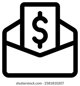 Money Cash Icon for Banking Bank Finance