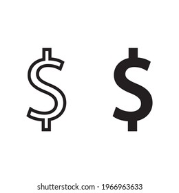 Money cash icon. dollar vector icon