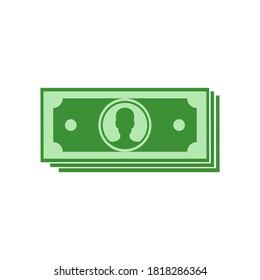 money cash icon symbol. money icon on white background. vector illustration