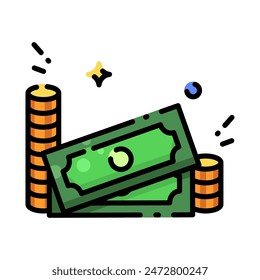 Money cash icon vector illustration