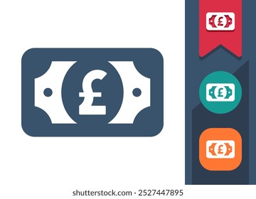 Money, Cash, Pound Icon. Professional, pixel perfect icon. EPS 10 format.