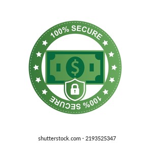 Money cash protection concept. secure e-commerce payment. online secure payment, banking.
