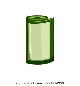caricatura sobre el montón de dinero. banco en dólares, divisa de facturación, firma de pila de dinero en efectivo para la financiación de papel. ilustración vectorial de símbolo aislado