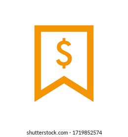 Money cash in trendy flat style isolated on background. Dollar Icon Vector Illustration Logo Template