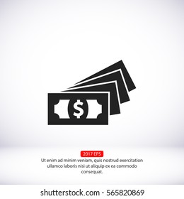 money  cash .VECTOR ICON 10 eps