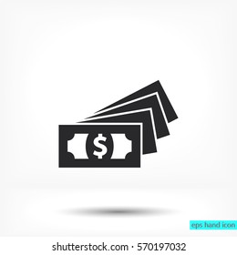 money  cash .VECTOR ICON 10 eps