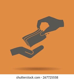 money cash vector icon