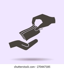money cash vector icon